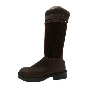 Santana Canada Boots, Chocolate Brown Soft Leather Shearling Lining Womens 6.5 M